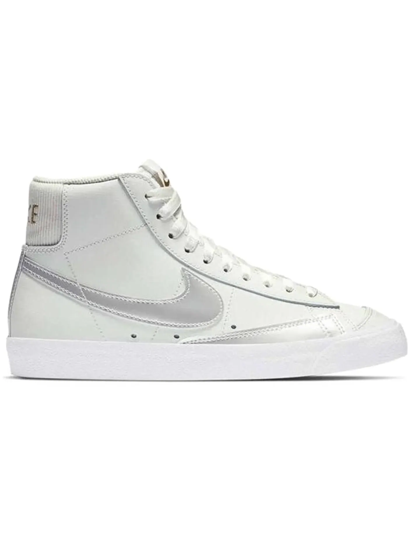 Женские кроссовки с высоким берцем Nike Blazer Mid '77 — изображение 1 из 1, белый/темный/белый-белый