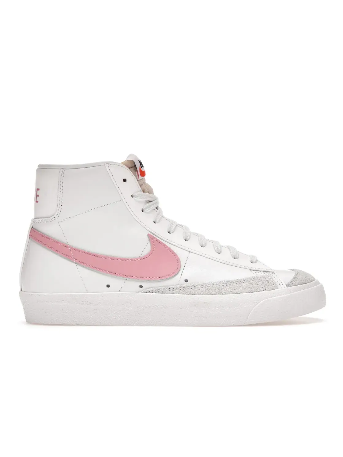 Женские кроссовки с кожаным верхом Nike Blazer Mid 77 — изображение 1 из 4, белый/-черный