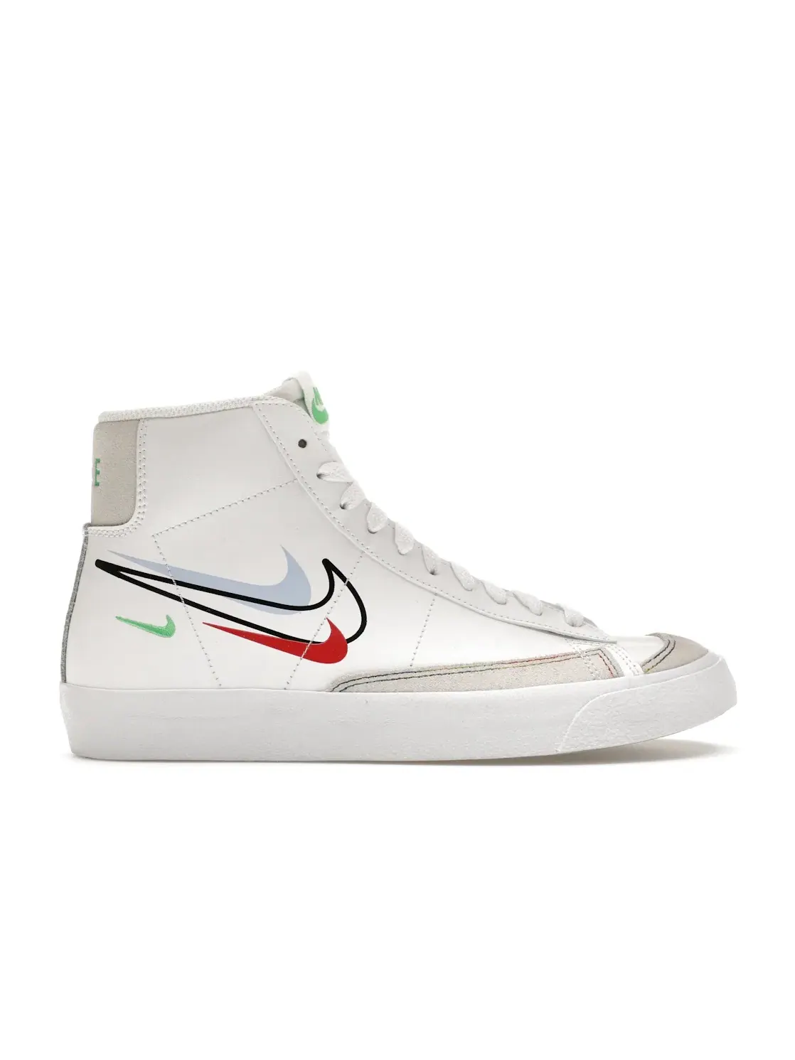 Детские кроссовки кожаные Nike Blazer Mid 77 Swoosh Pack — изображение 1 из 4
