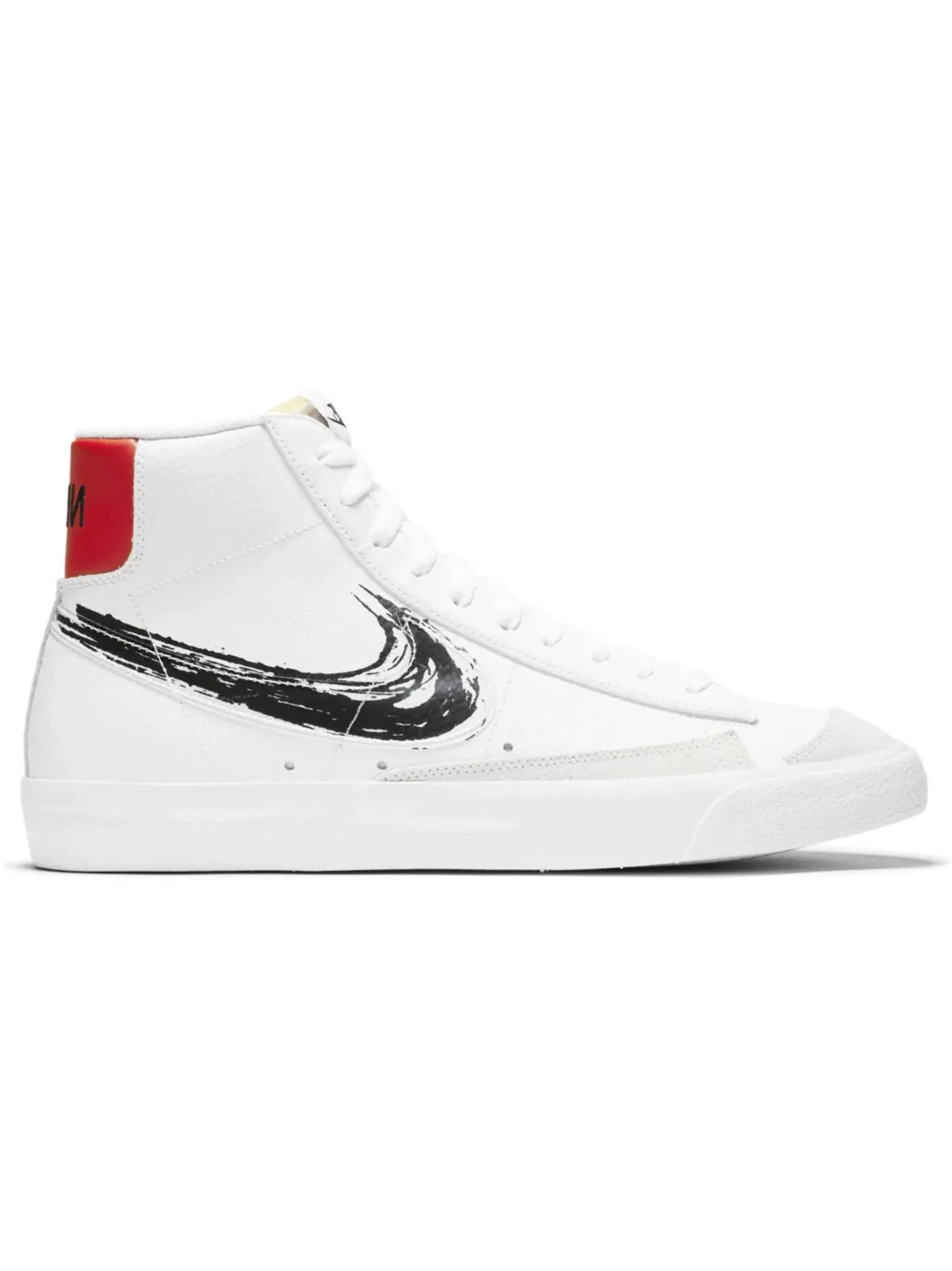 Мужские кроссовки для повседневной носки Nike Blazer Mid 77 Vintage — изображение 1 из 1, белый/красный/черный