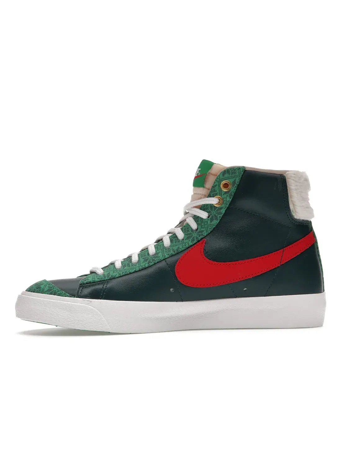 Мужские кроссовки Lifestyle с меховой вставкой Nike Blazer Mid 77 — изображение 3 из 4, темный/красный
