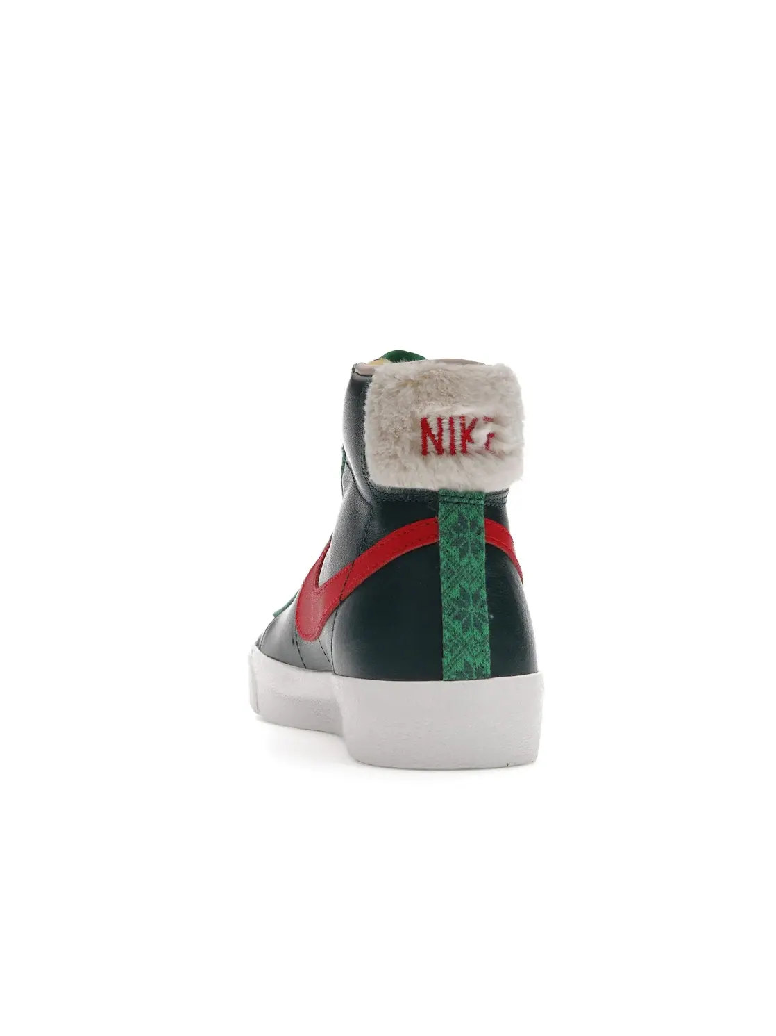 Мужские кроссовки Lifestyle с меховой вставкой Nike Blazer Mid 77 — изображение 4 из 4, темный/красный