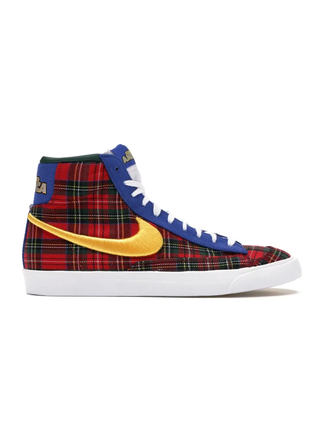 Мужские кроссовки Lifestyle с принтом Nike Blazer Mid 77 Vintage — изображение 1 из 4, красный/желтый--зеленый