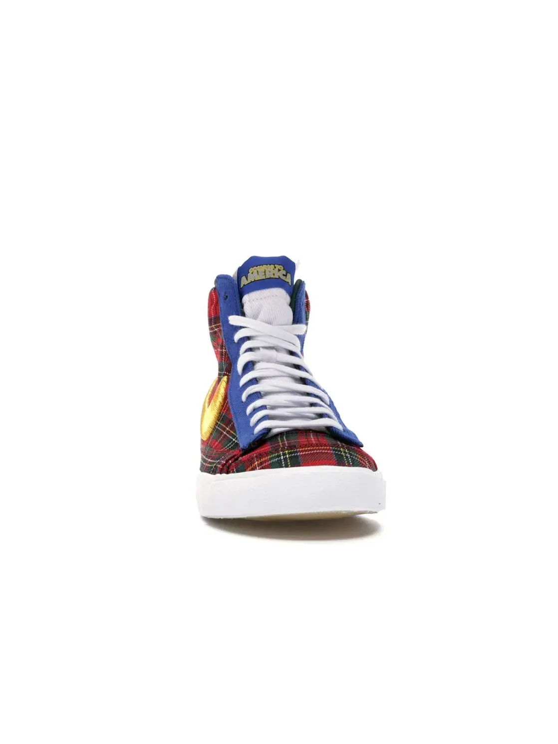 Мужские кроссовки Lifestyle с принтом Nike Blazer Mid 77 Vintage — изображение 2 из 4, красный/желтый--зеленый