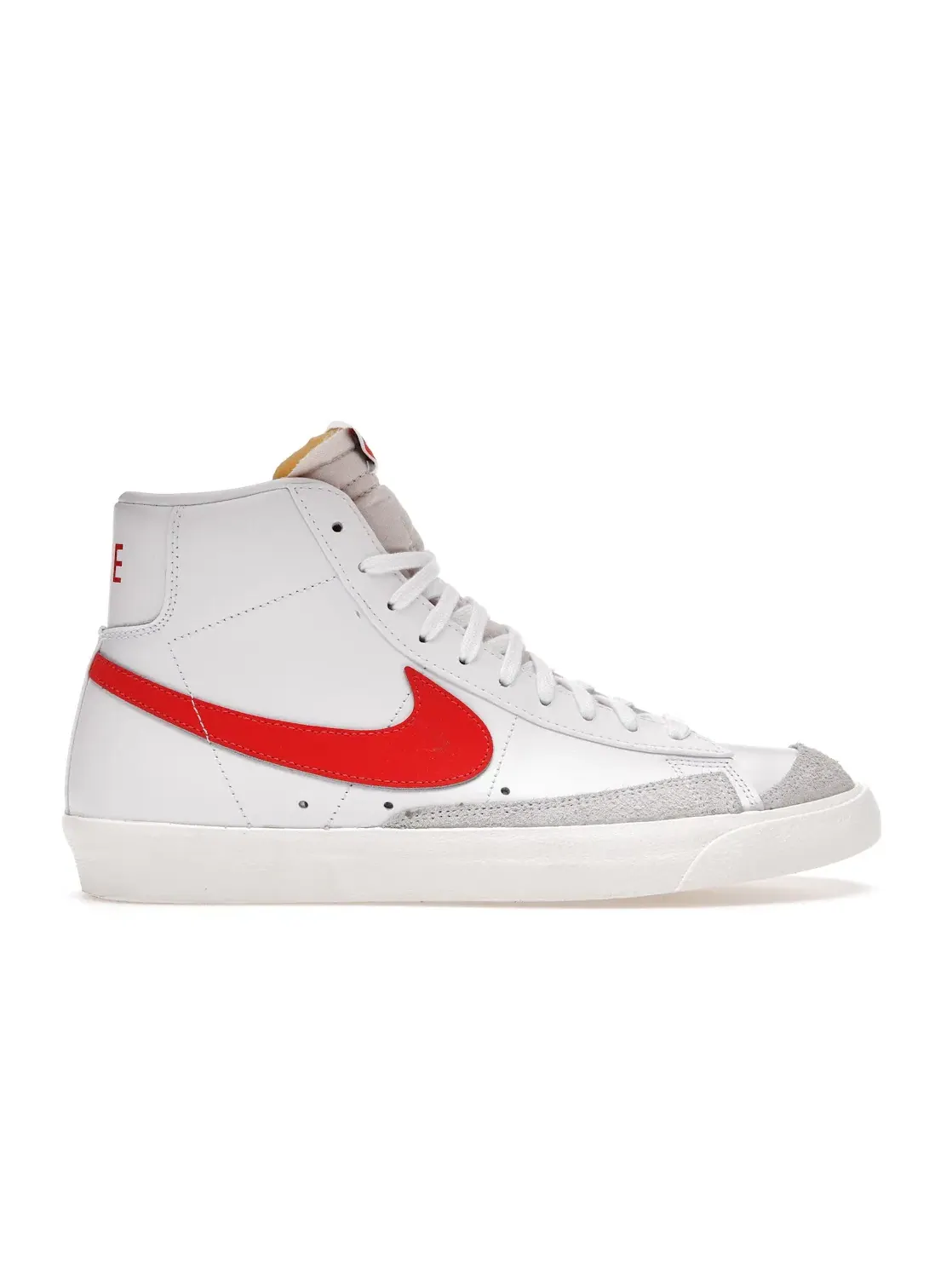 Женские кроссовки с высоким верхом Nike Blazer Mid 77 Vintage — изображение 1 из 4, белый/красный