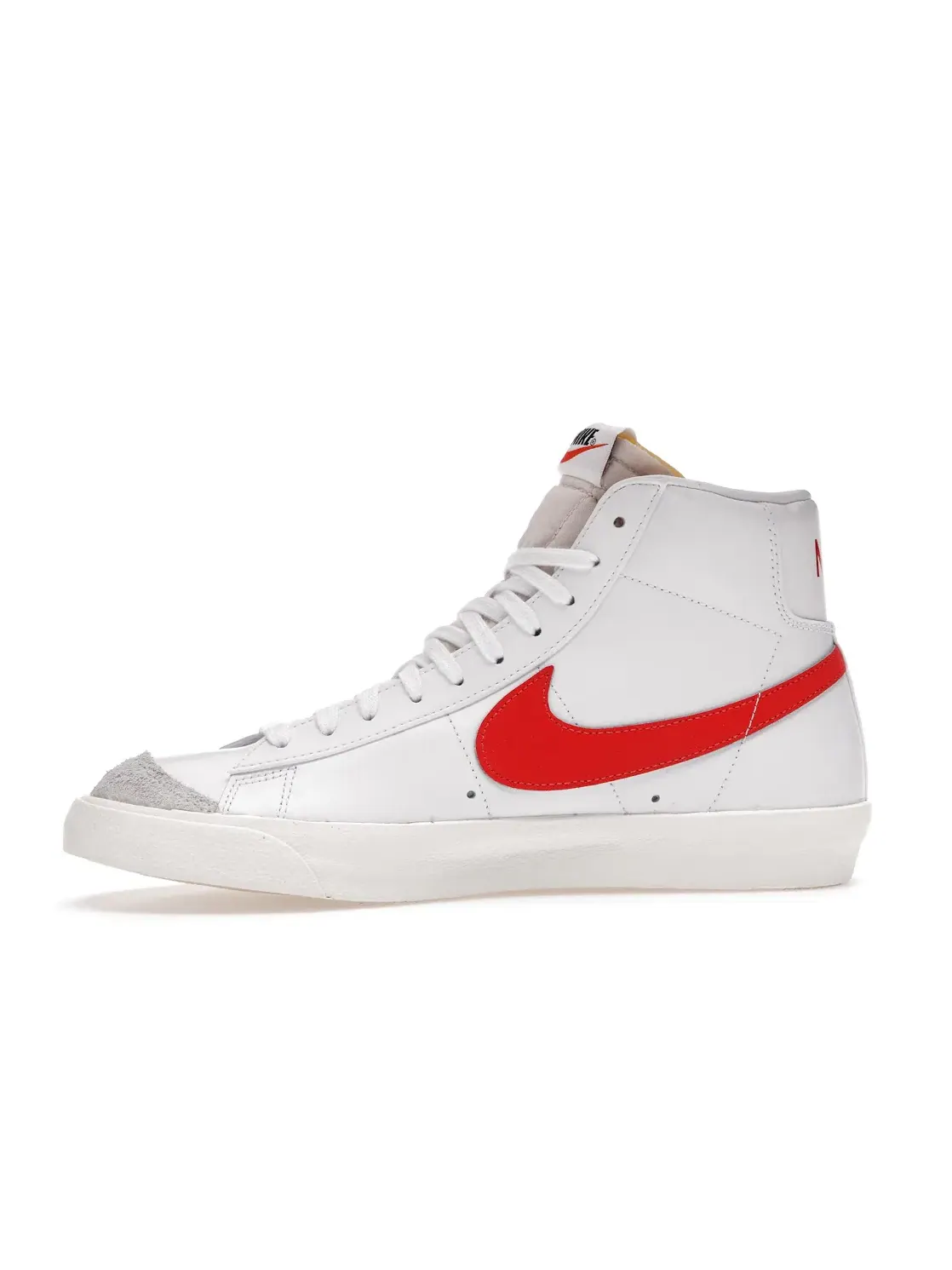 Женские кроссовки с высоким верхом Nike Blazer Mid 77 Vintage — изображение 3 из 4, белый/красный