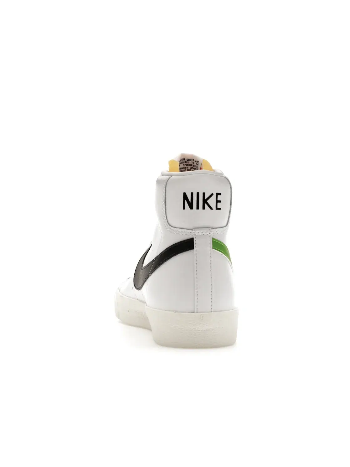 Мужские кроссовки с несочетающимися свушами Nike Blazer Mid 77 Nike — изображение 4 из 4, белый/черный