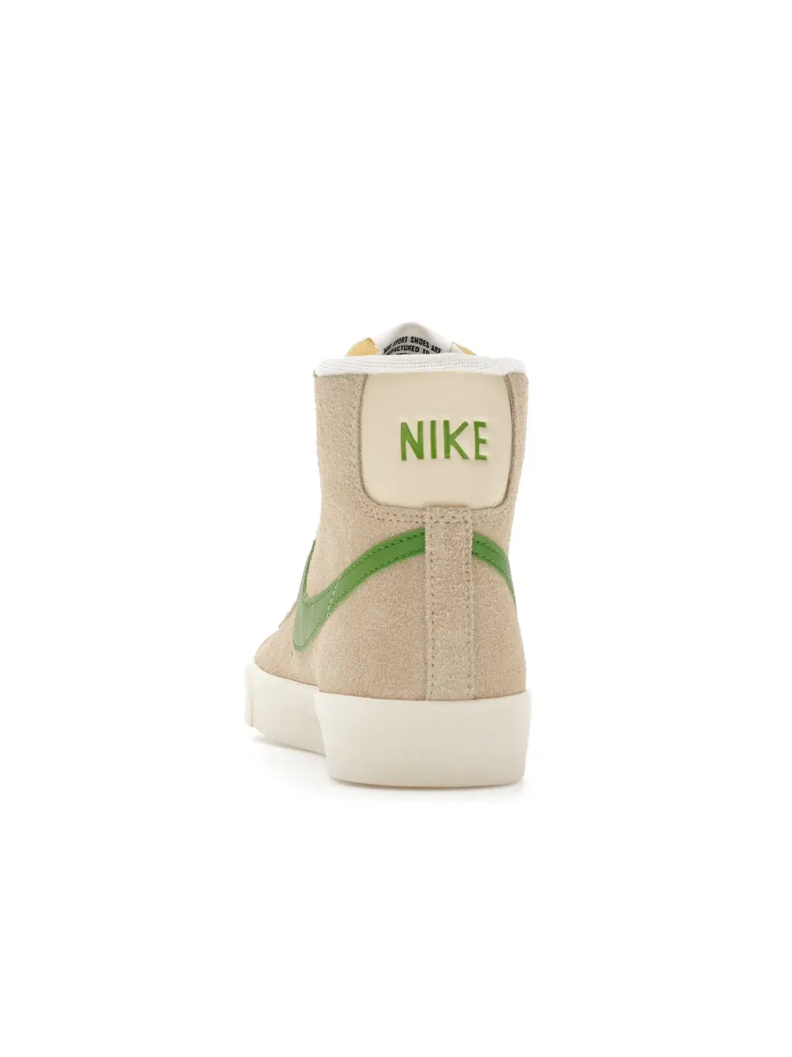 Женские кроссовки с замшевыми вставками Nike Blazer Mid 77 Vintage, Muslin/Coconut Milk/Sail/Chlorophyll — изображение 4 из 4