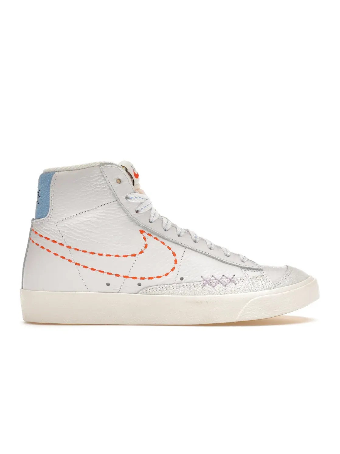 Женские кроссовки Nike Blazer Mid 77 Vintage Nike — изображение 1 из 4, белый//зеленый/оранжевый