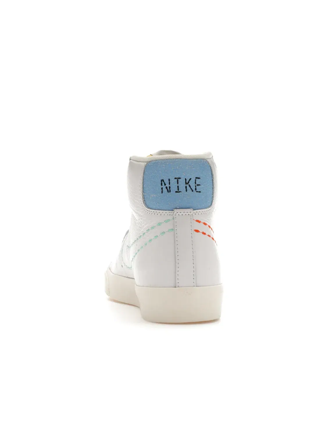 Женские кроссовки Nike Blazer Mid 77 Vintage Nike — изображение 4 из 4, белый//зеленый/оранжевый
