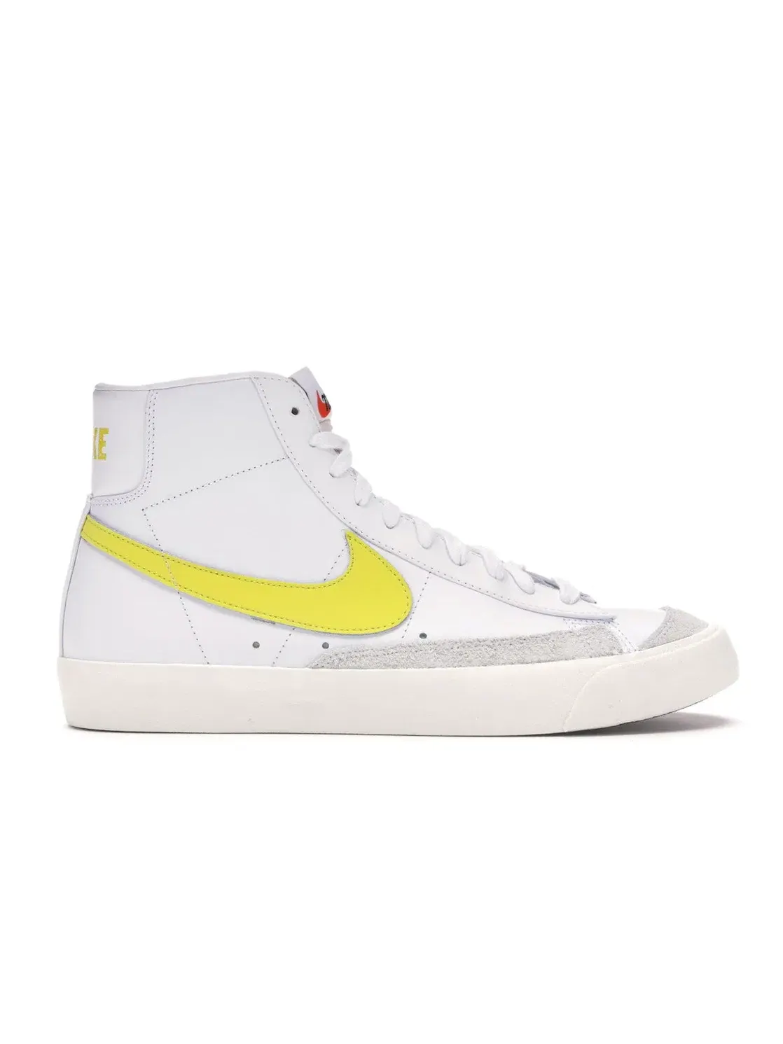 Мужские кроссовки ретро-дизайна Nike Blazer Mid 77 Vintage Nike — изображение 1 из 4, белый/желтый