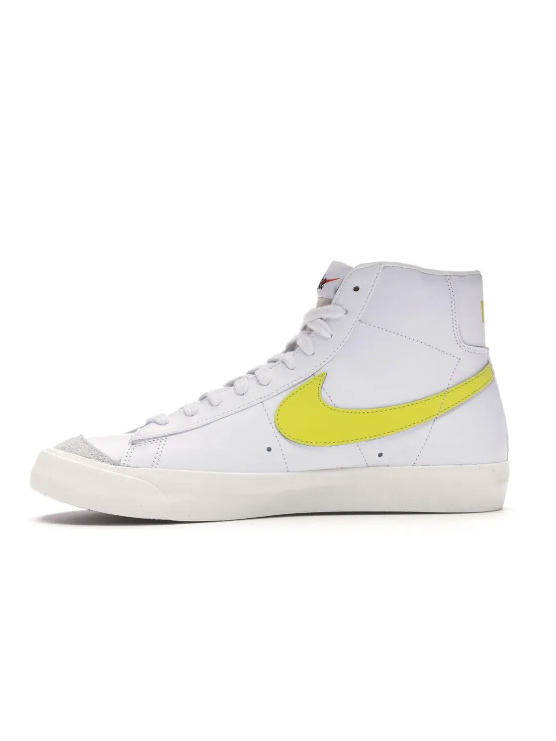 Мужские кроссовки ретро-дизайна Nike Blazer Mid 77 Vintage Nike — изображение 3 из 4, белый/желтый