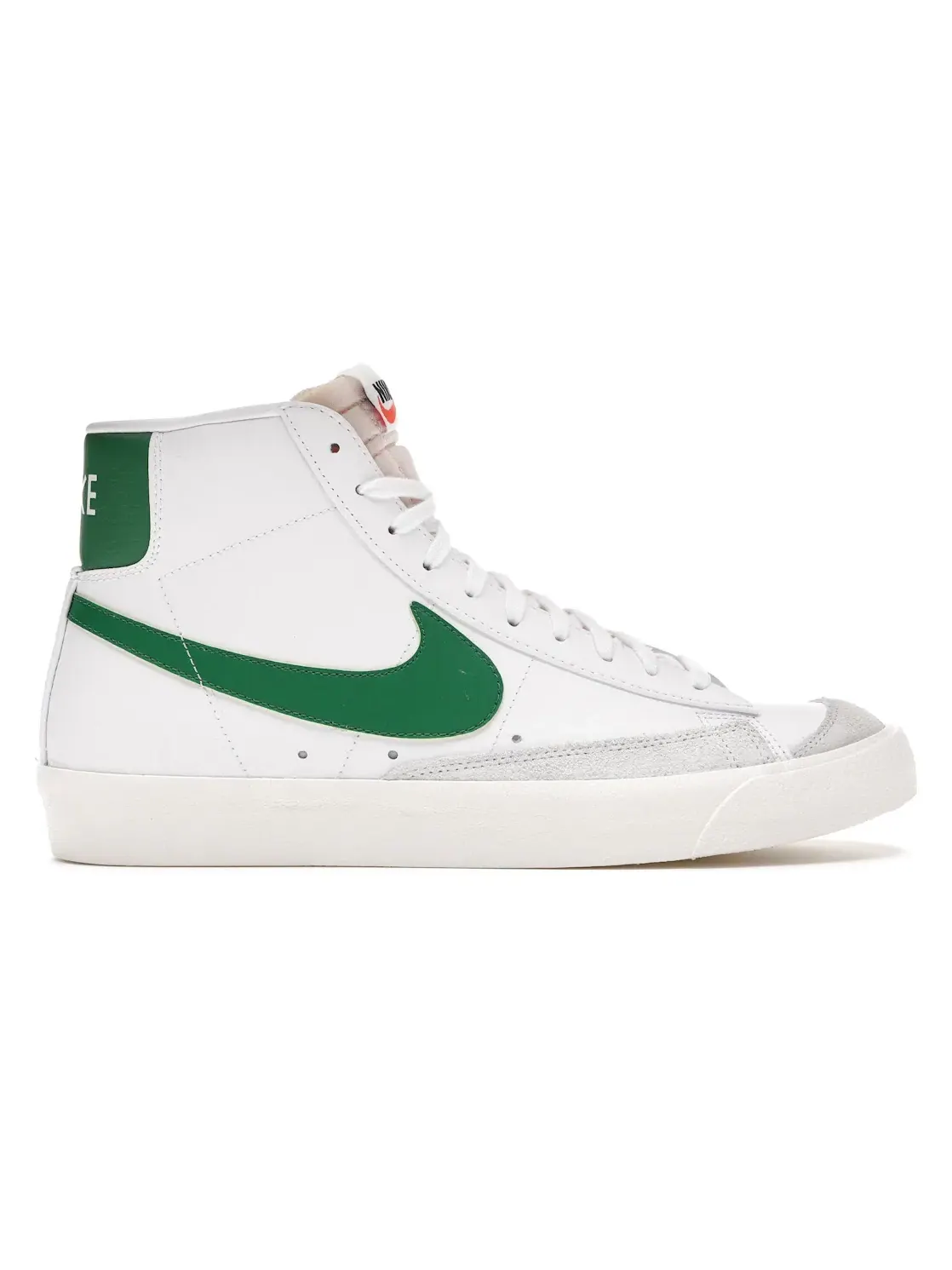 Мужские кроссовки с ретро-дизайном Nike Blazer Mid 77 Vintage Nike — изображение 1 из 4, белый зеленый