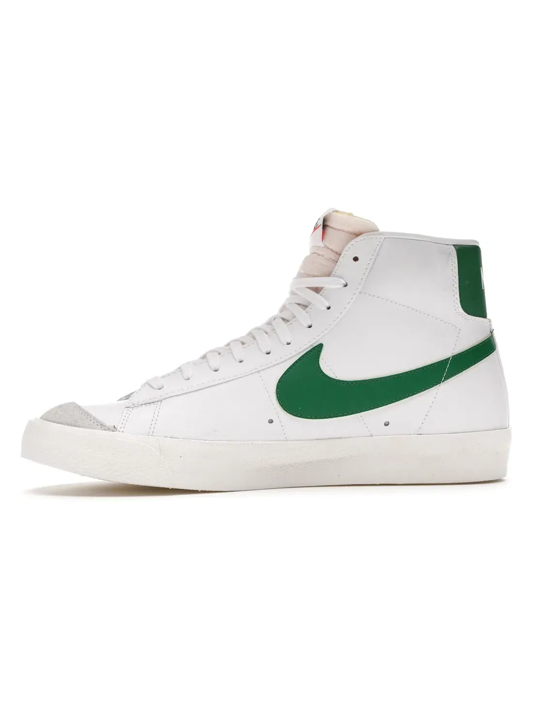 Мужские кроссовки с ретро-дизайном Nike Blazer Mid 77 Vintage Nike — изображение 3 из 4, белый зеленый