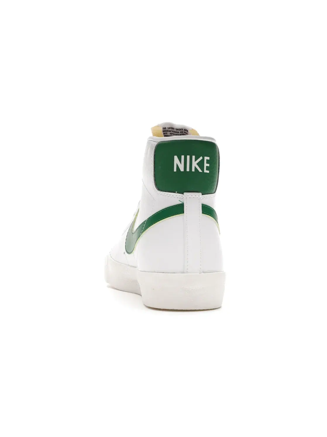 Мужские кроссовки с ретро-дизайном Nike Blazer Mid 77 Vintage Nike — изображение 4 из 4, белый зеленый