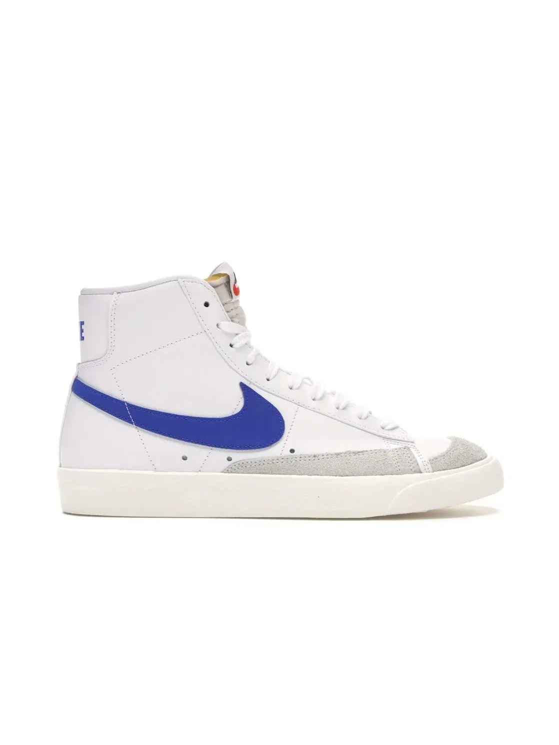 Мужские кроссовки с кожаным верхом Nike Blazer Mid 77 Vintage — изображение 1 из 4, белый/синий