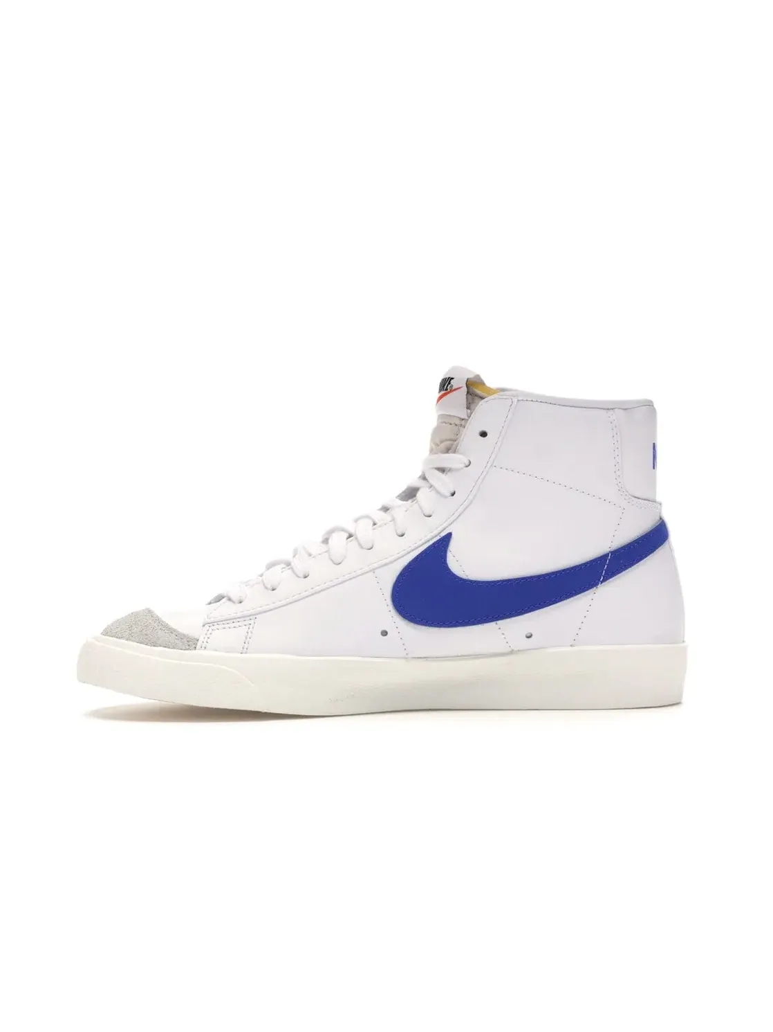 Мужские кроссовки с кожаным верхом Nike Blazer Mid 77 Vintage — изображение 3 из 4, белый/синий