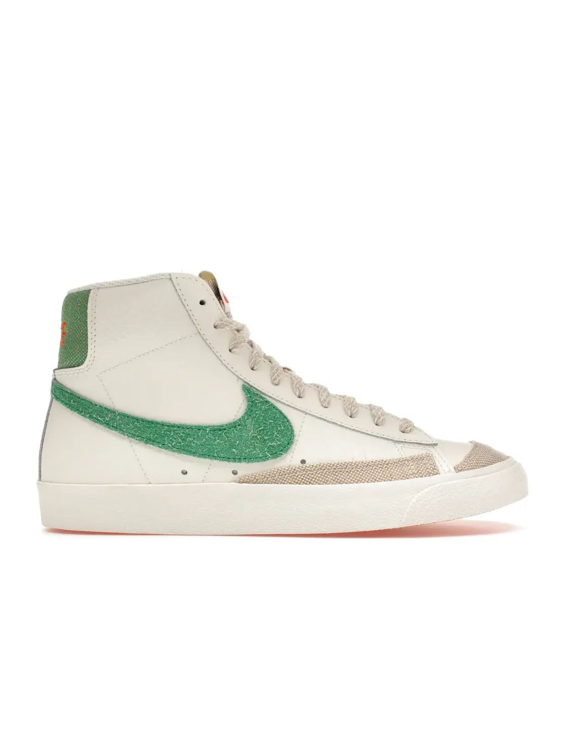 Мужские кроссовки с замшевыми вставками Nike Blazer Mid 77 Vintage — изображение 1 из 4, оранжевый/черный/зеленый