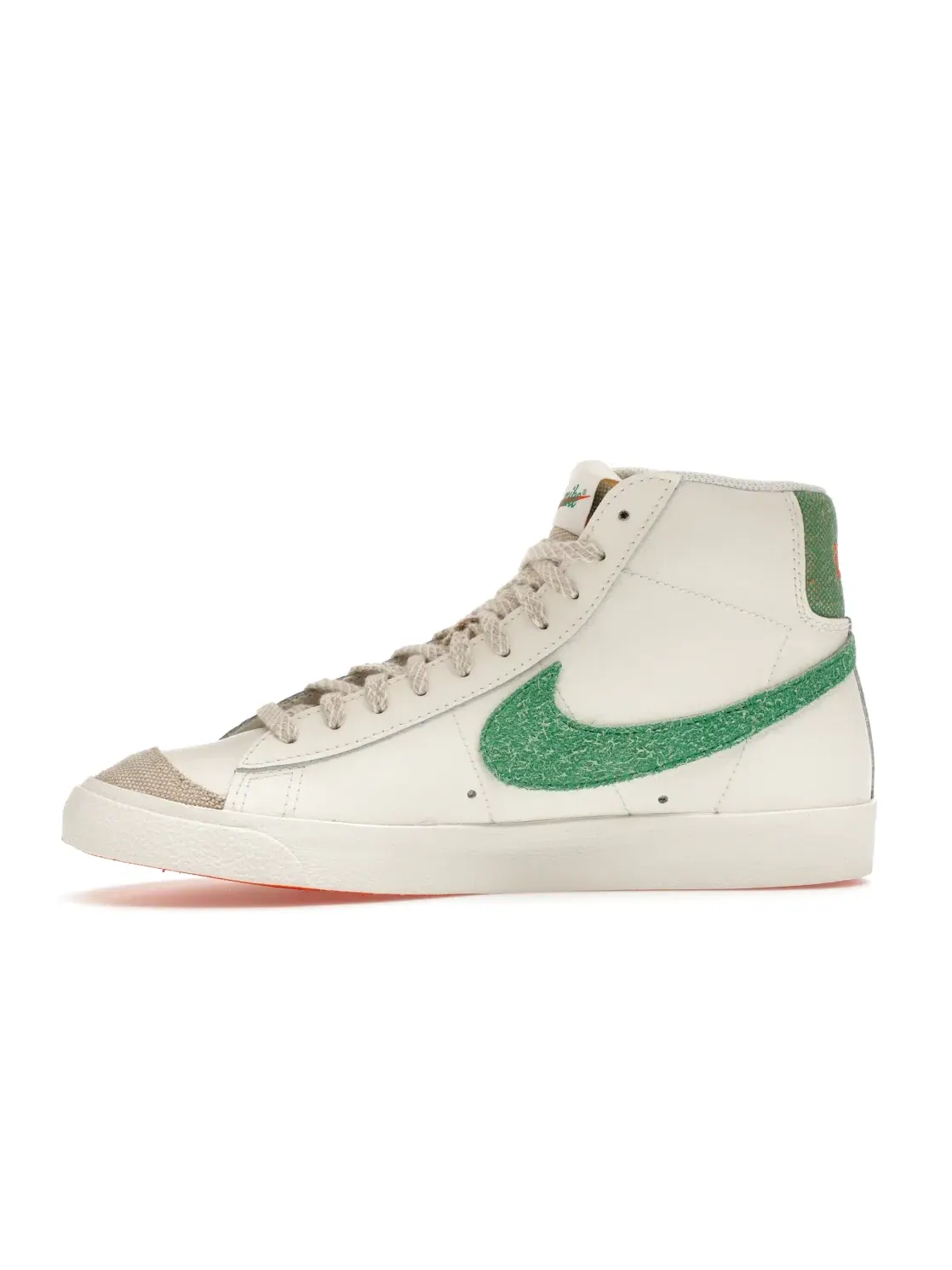 Мужские кроссовки с замшевыми вставками Nike Blazer Mid 77 Vintage — изображение 3 из 4, оранжевый/черный/зеленый