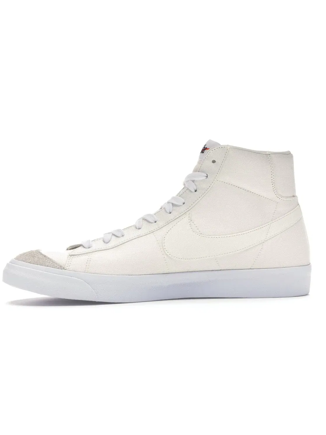 Мужские кроссовки высокие с состаренным дизайном Nike Blazer Mid 77 Vintage — изображение 3 из 4, белый