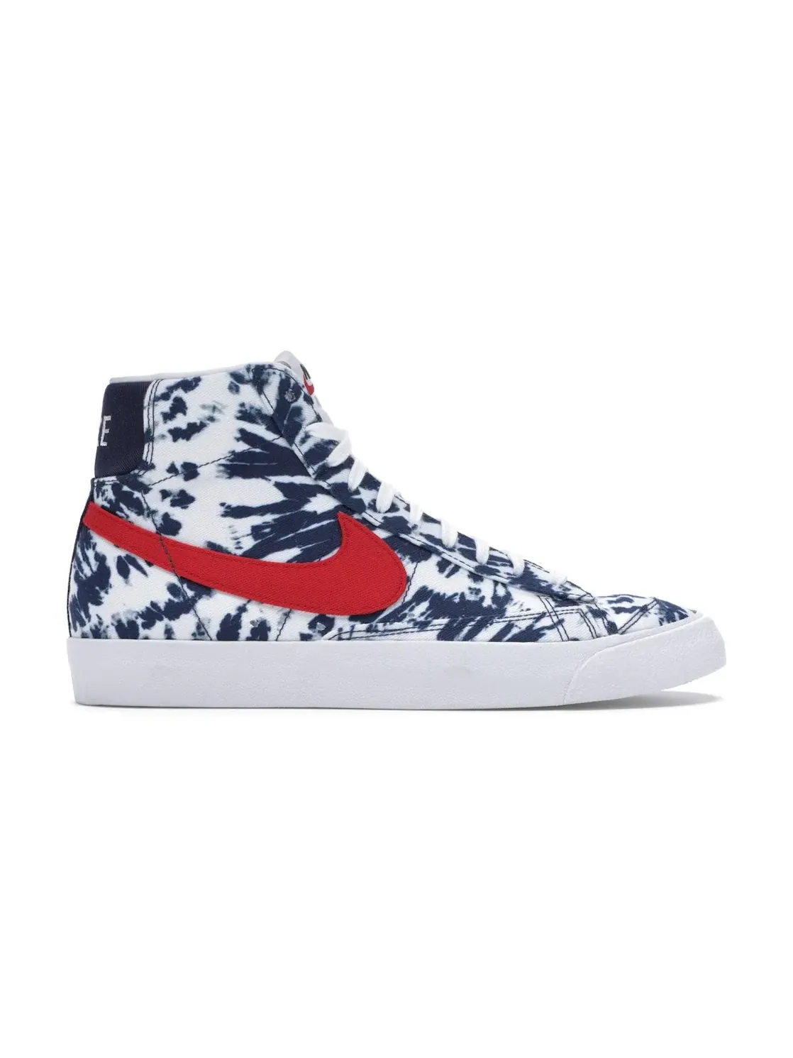 Мужские кроссовки с принтом тай-дай Nike Blazer Mid 77 — изображение 1 из 4, красный/синий-белый