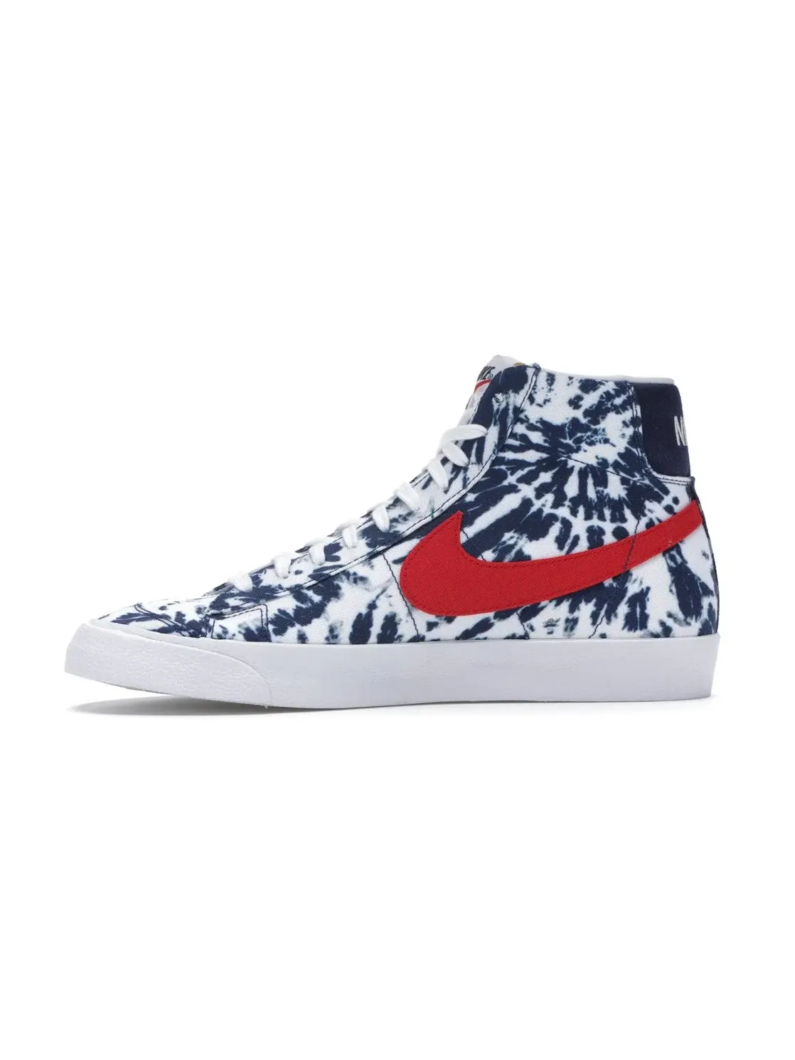 Мужские кроссовки с принтом тай-дай Nike Blazer Mid 77 — изображение 3 из 4, красный/синий-белый