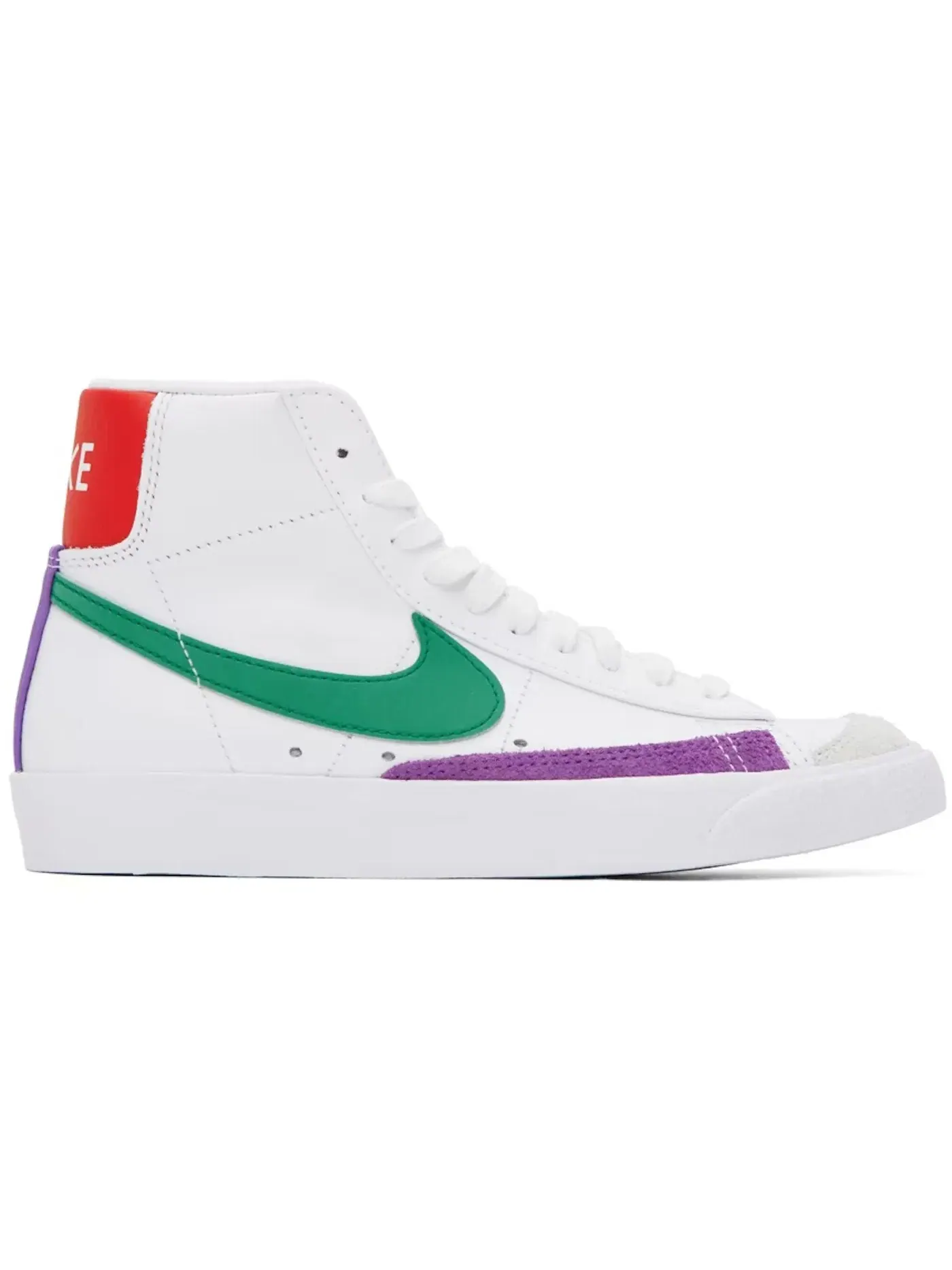 Женские кроссовки с ретро-дизайном Nike Blazer Mid 77 — изображение 1 из 1, белый/красный//зеленый