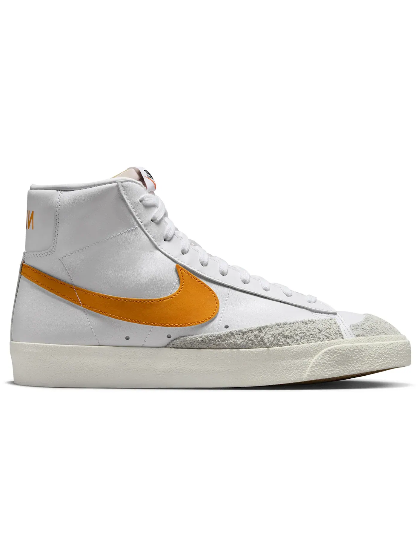 Мужские кроссовки винтажные Nike Blazer Mid '77 Vintage — изображение 1 из 1, белый белый оранжевый
