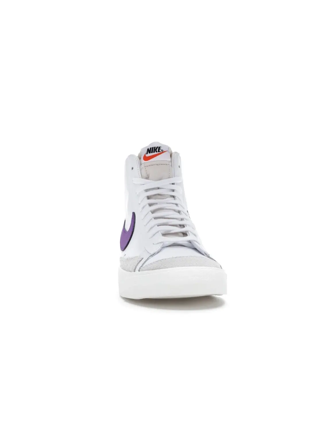 Мужские кроссовки Lifestyle с замшевыми вставками Nike Blazer Mid 77 Vintage — изображение 2 из 4, белый/фиолетовый
