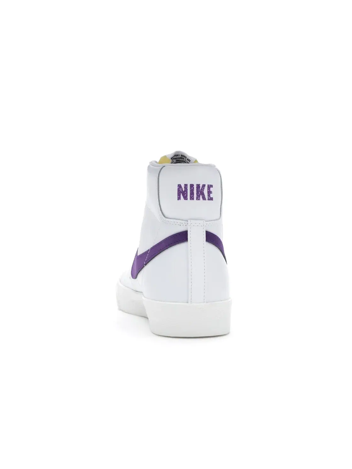 Мужские кроссовки Lifestyle с замшевыми вставками Nike Blazer Mid 77 Vintage — изображение 4 из 4, белый/фиолетовый