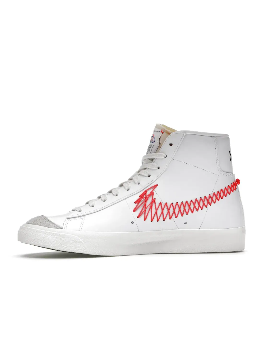 Мужские кроссовки Lifestyle с принтом Zig Zag Nike Blazer Mid 77 Vintage — изображение 3 из 4, белый/-белый-яркий