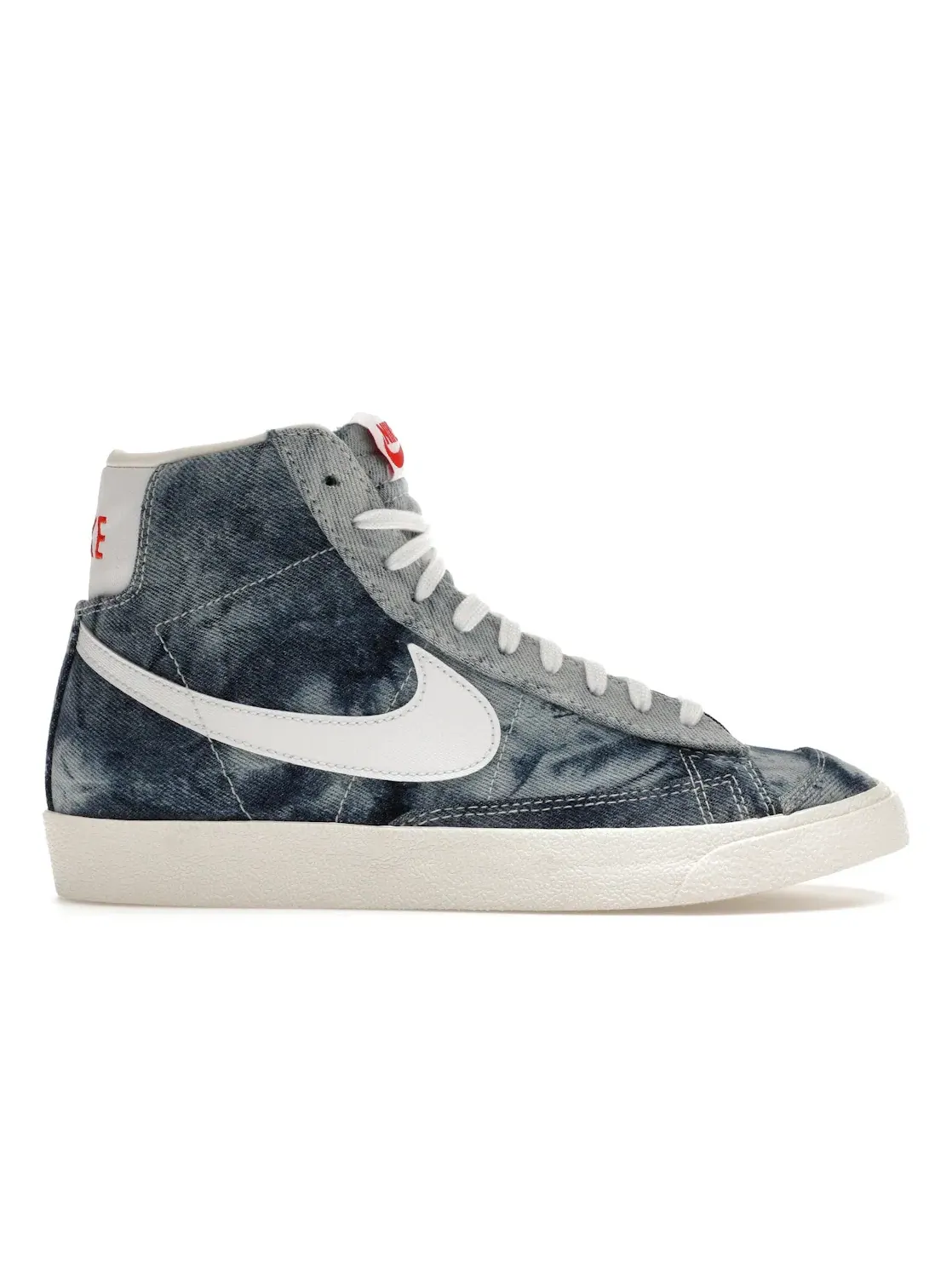 Женские кроссовки повседневный Nike Blazer Mid 77 — изображение 1 из 4, мульти-/белый--красный