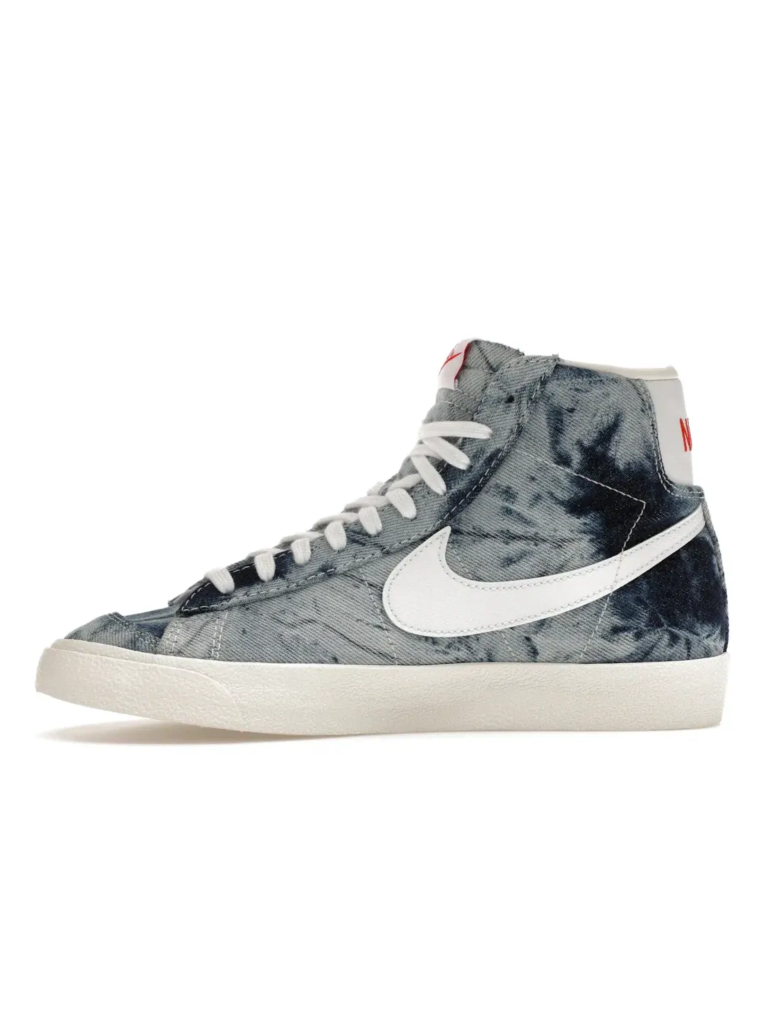 Женские кроссовки повседневный Nike Blazer Mid 77 — изображение 3 из 4, мульти-/белый--красный
