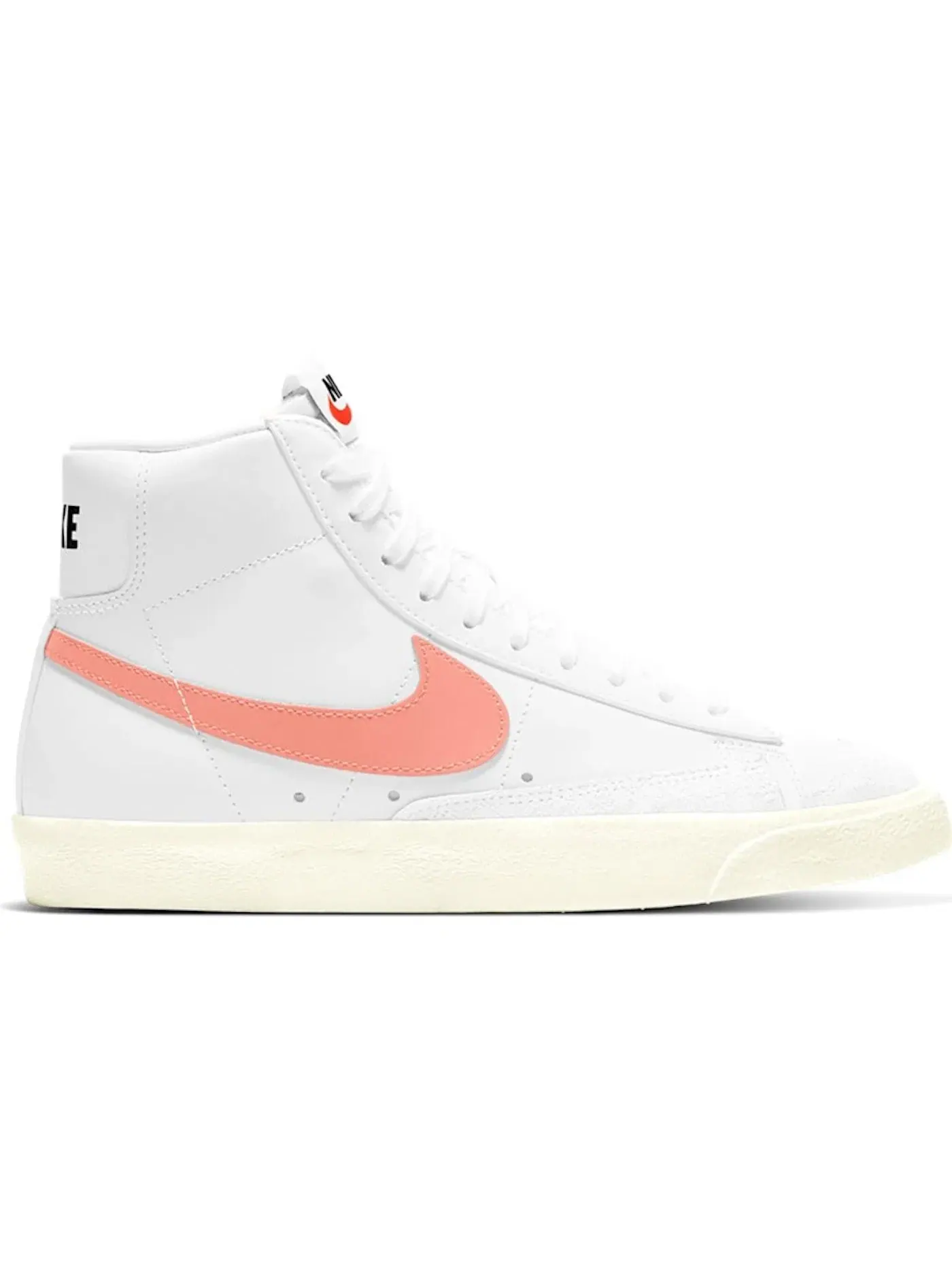 Женский кед с длинным язычком Nike Blazer Mid 77 — изображение 1 из 1, белый/белый--розовый