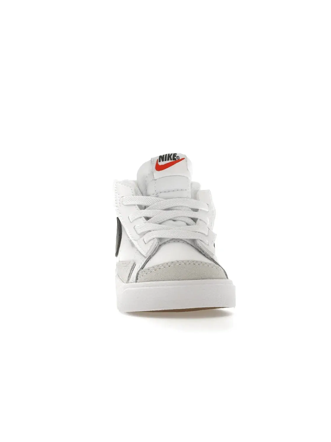 Детские кроссовки Lifestyle Nike Blazer Mid 77 — изображение 2 из 4, белый/оранжевый/черный