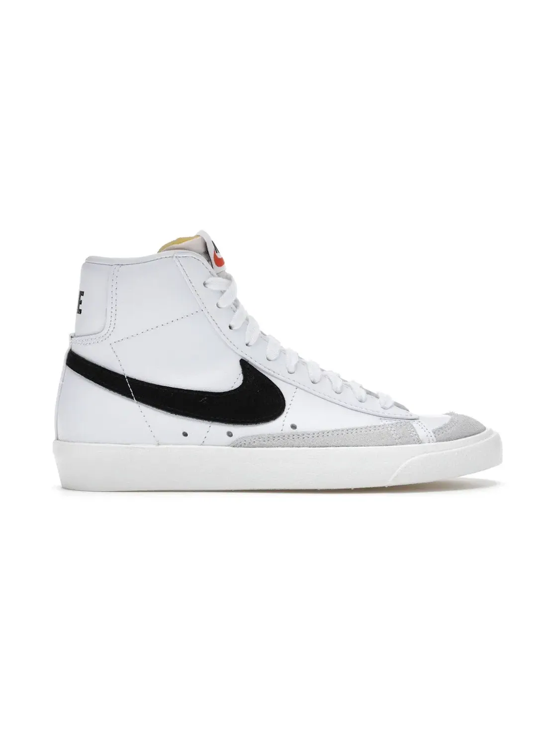 Женские кроссовки кожаные Nike Blazer Mid 77 — изображение 1 из 4, белый/-черный
