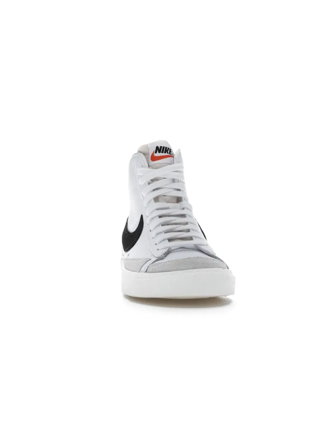 Женские кроссовки кожаные Nike Blazer Mid 77 — изображение 2 из 4, белый/-черный