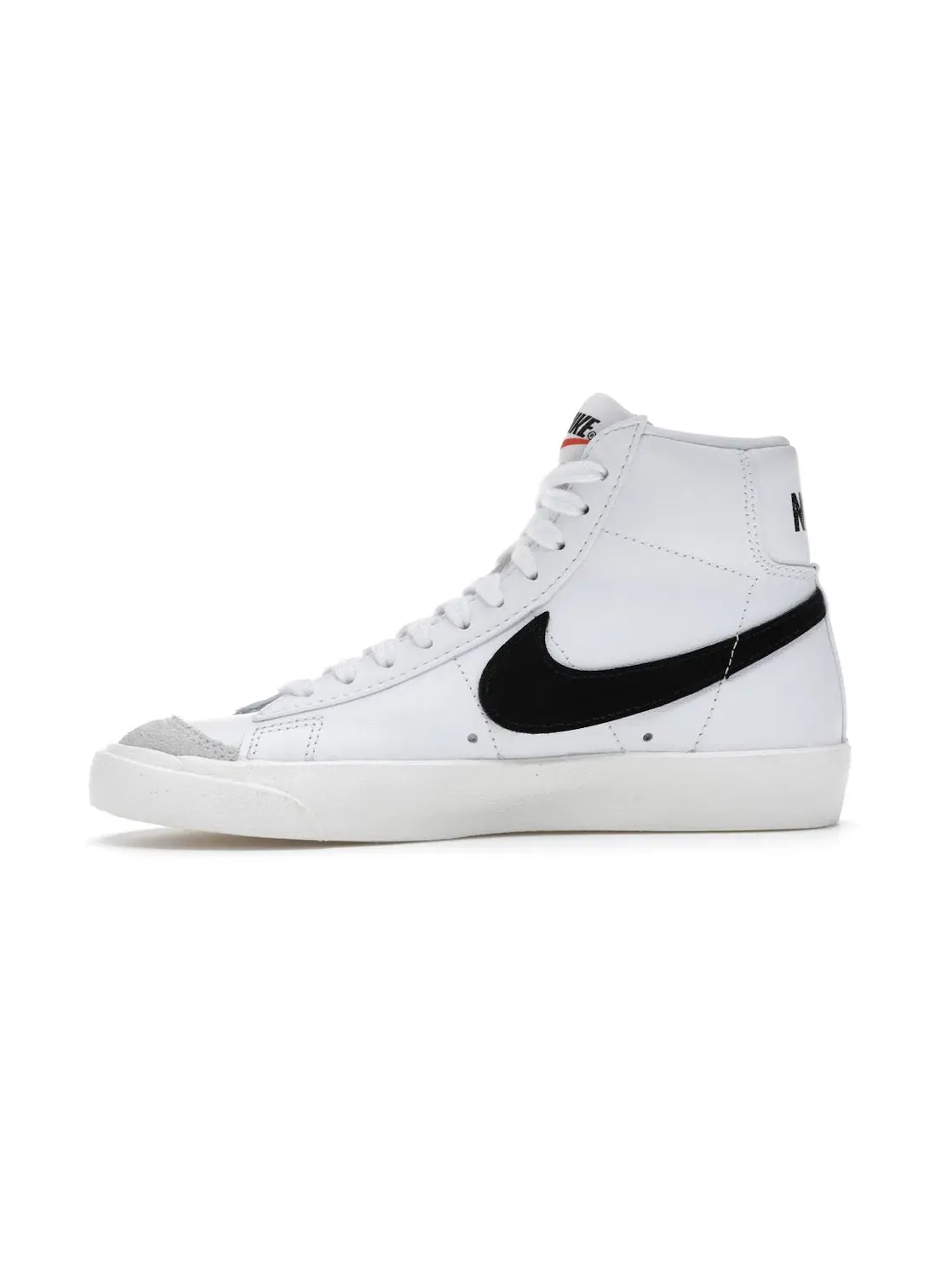 Женские кроссовки кожаные Nike Blazer Mid 77 — изображение 3 из 4, белый/-черный