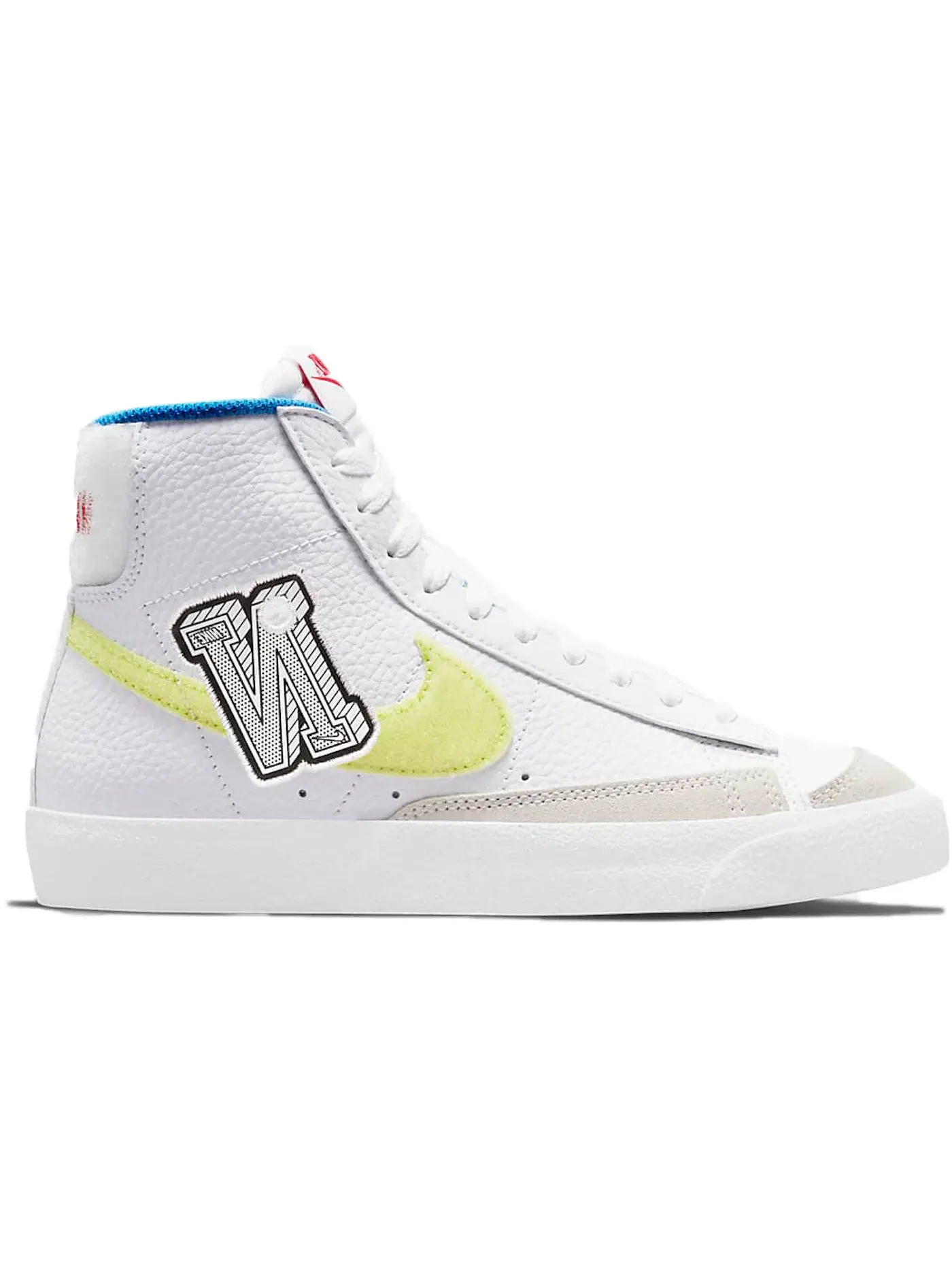 Детские кроссовки для мальчиков с липучкой Nike Blazer Mid 77 — изображение 1 из 1, белый