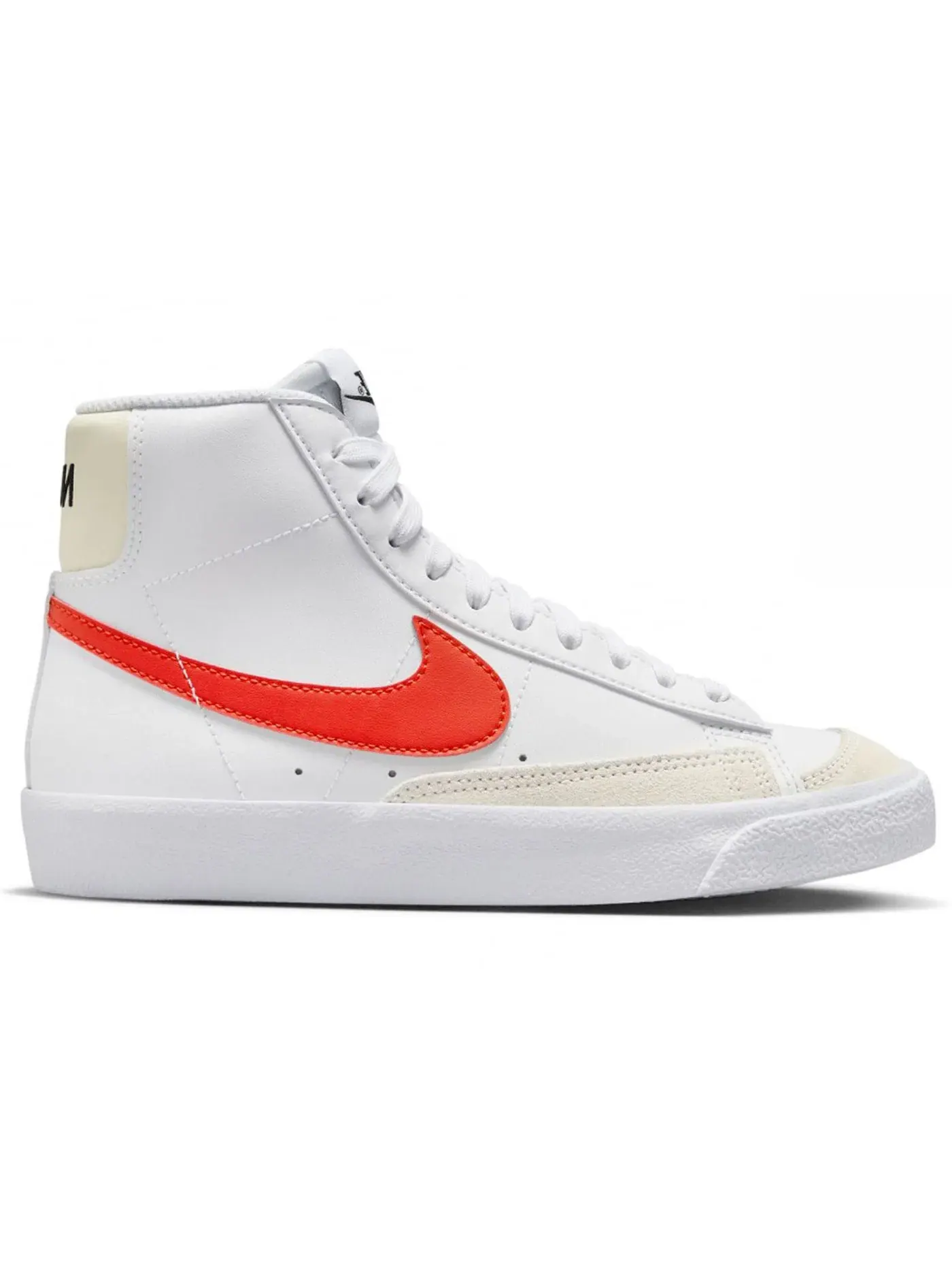 Детские кроссовки с длинным язычком Nike Blazer Mid 77 — изображение 1 из 1, белый//белый/красный