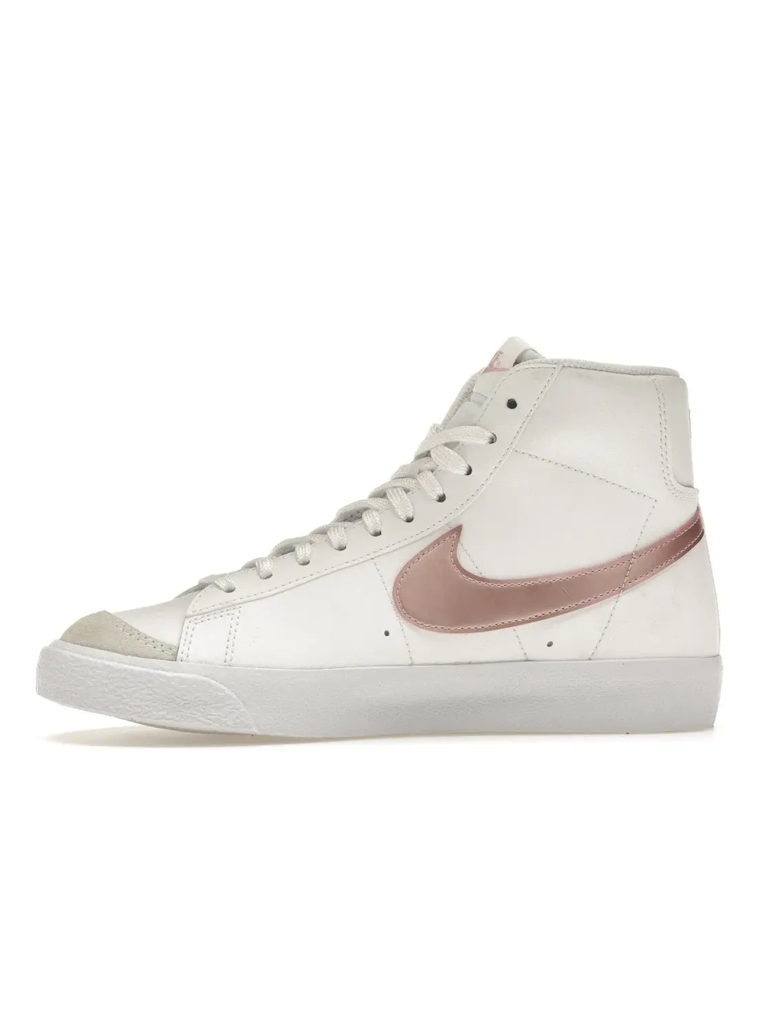Детские кроссовки Nike Blazer Mid 77 — изображение 3 из 4, белый/розовый