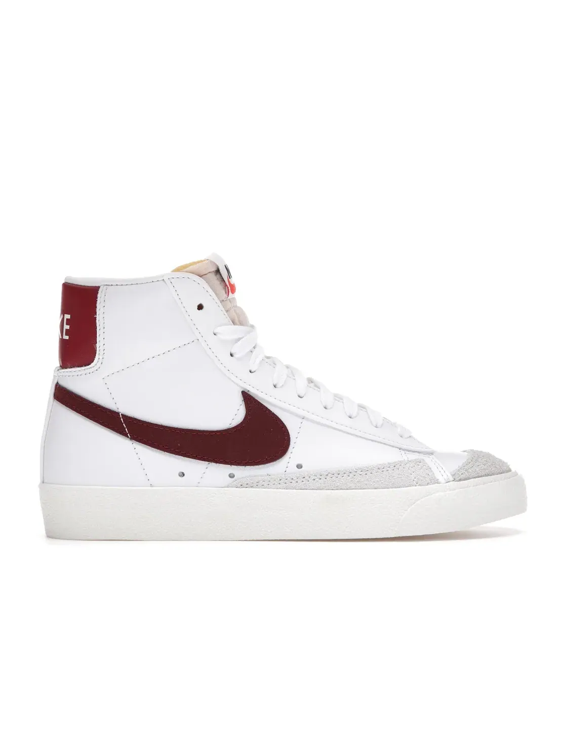 Мужские кроссовки с длинным язычком Nike Blazer Mid 77 — изображение 1 из 4, белый/красный
