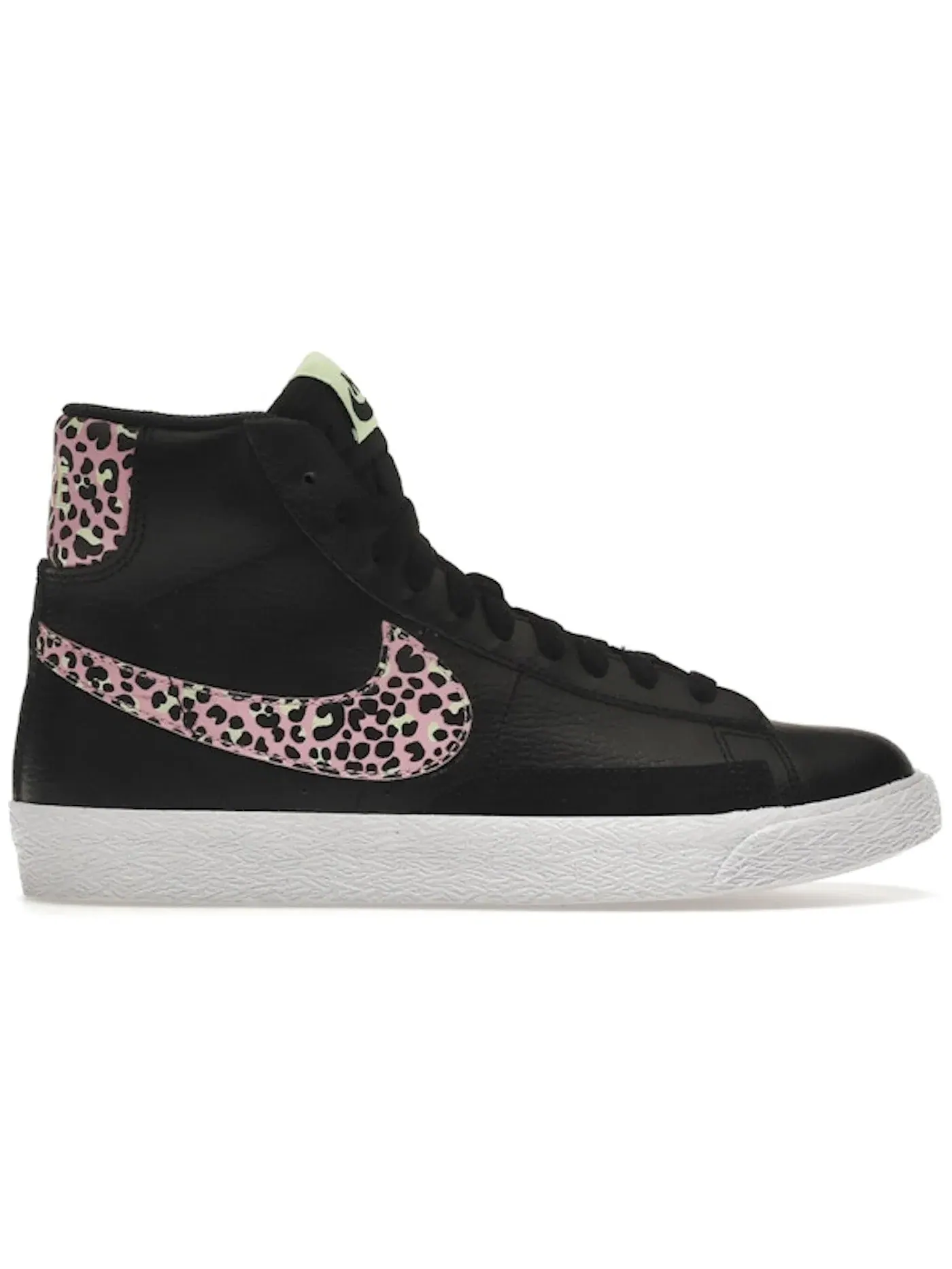 Детские кроссовки Lifestyle Nike Blazer Mid — изображение 1 из 1, черный/-белый-розовый