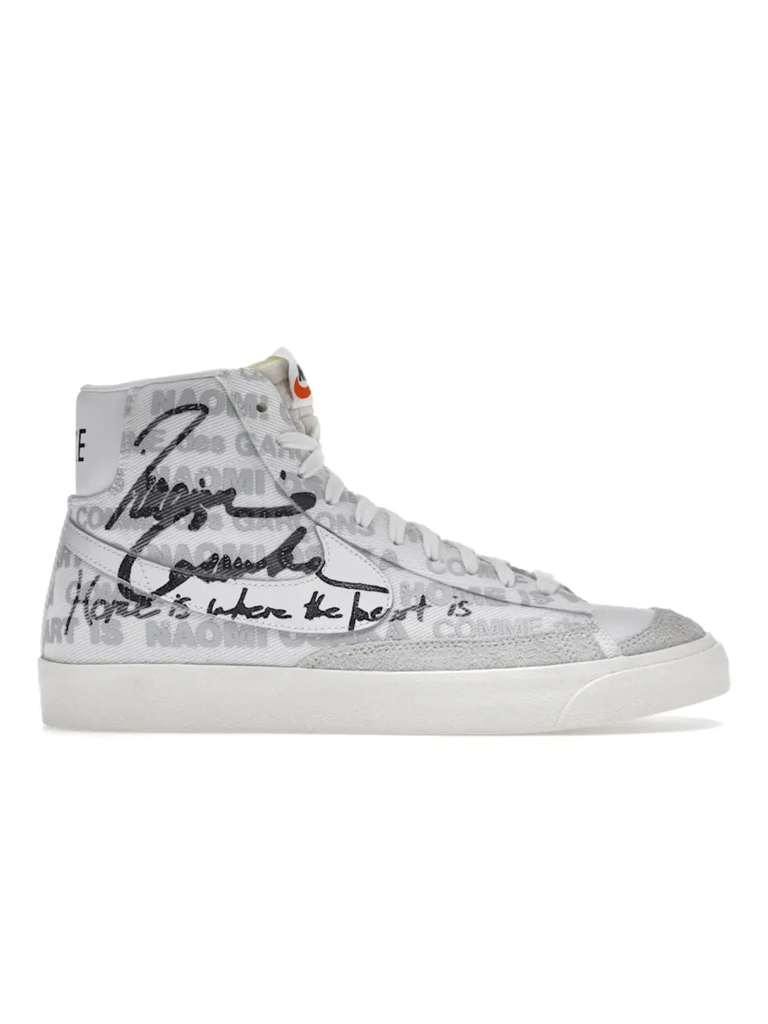 Мужские кроссовки Lifestyle с подписью Наоми Осака Nike Blazer Mid — изображение 1 из 4, белый/платиновый--черный