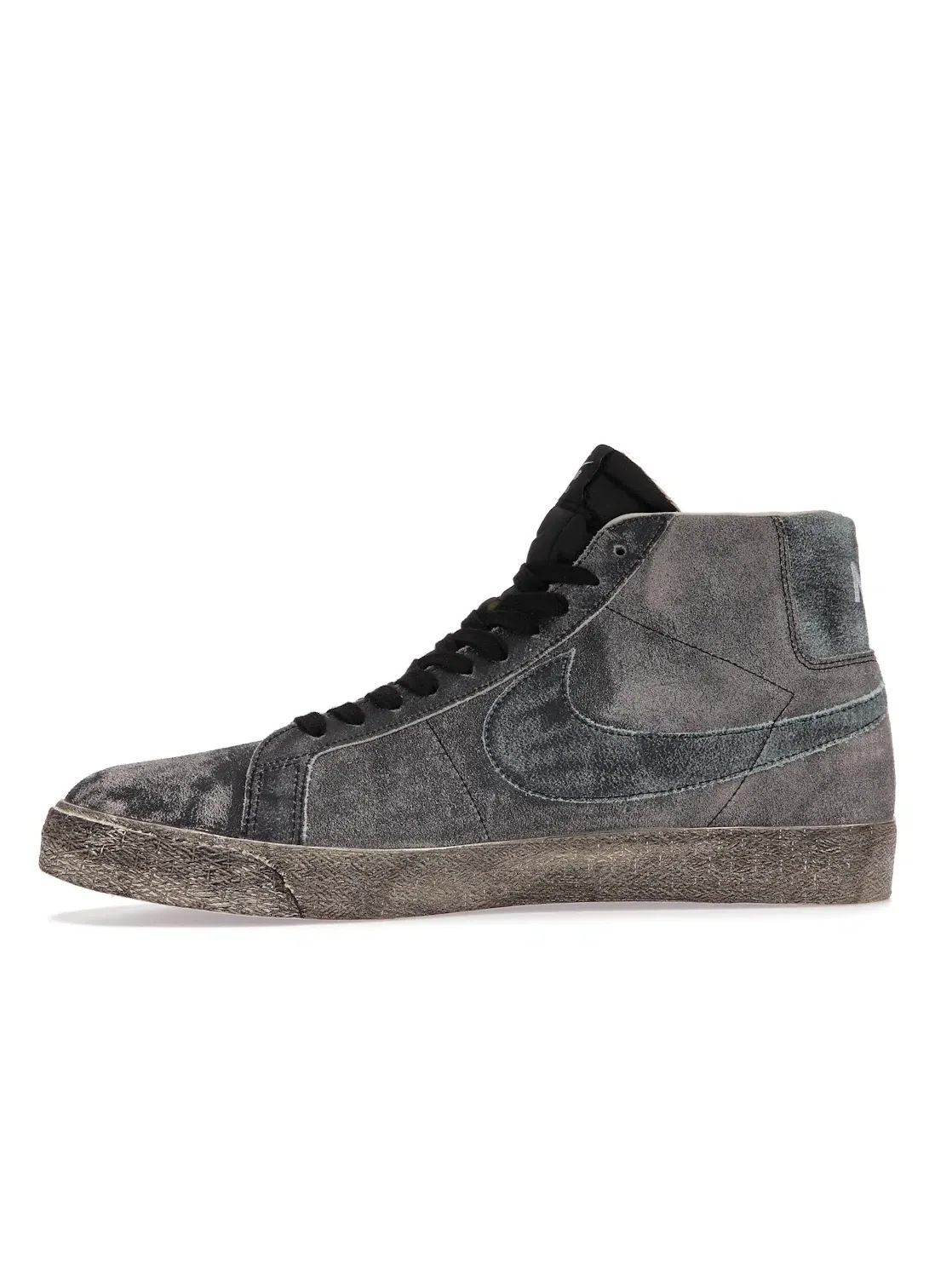 Мужские кроссовки с состаренным дизайном Nike Blazer Mid — изображение 3 из 4, черный/светлый