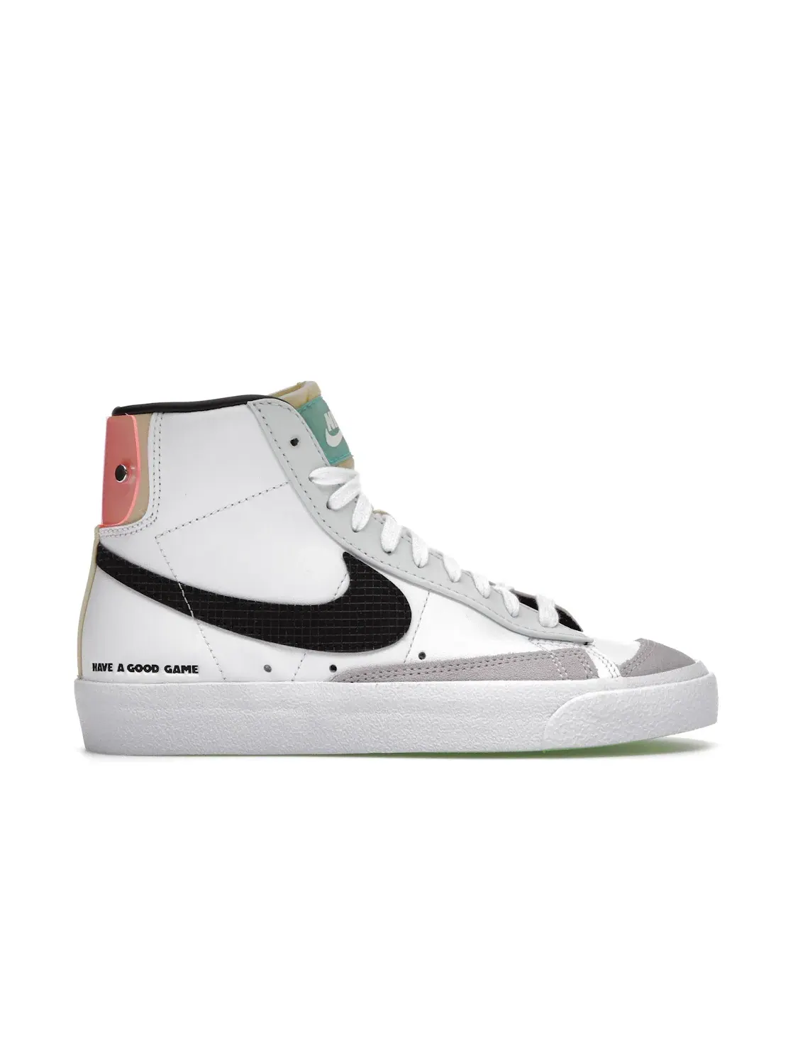 Женские кроссовки с принтом Have a Good Game Nike Blazer Mid — изображение 1 из 4, белый/черный-мульти
