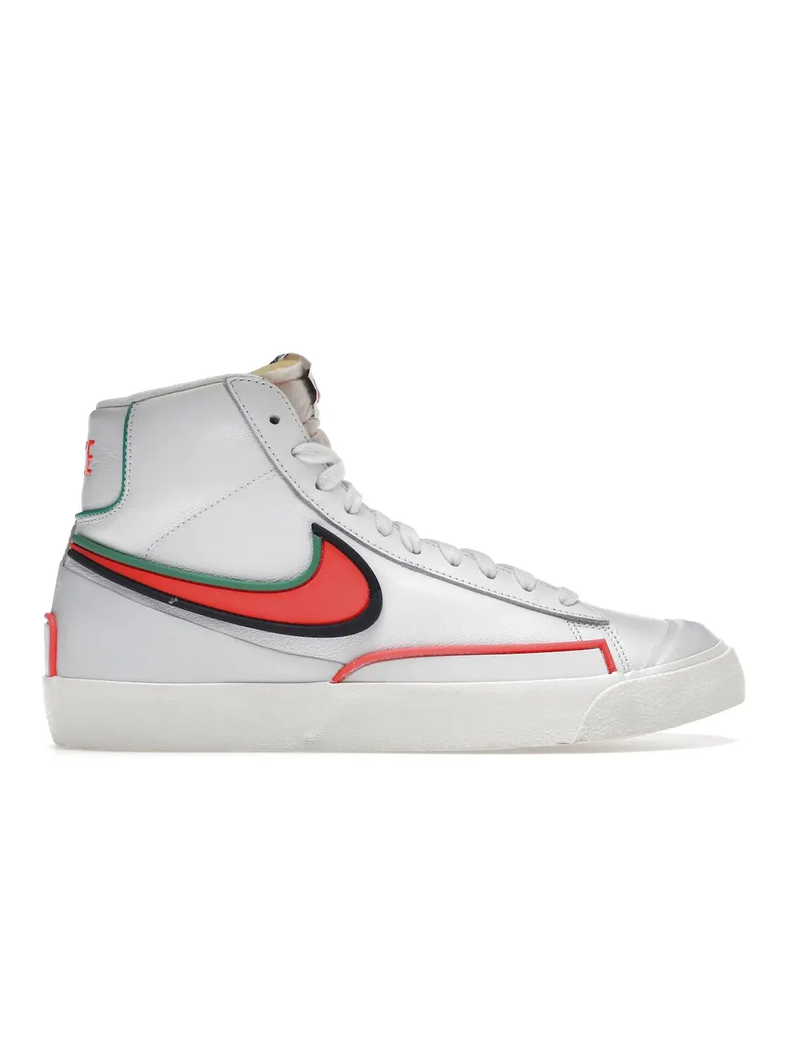 Мужские кроссовки высокие кожаные Nike Blazer Mid Infinite — изображение 1 из 4, белый/яркий-синий