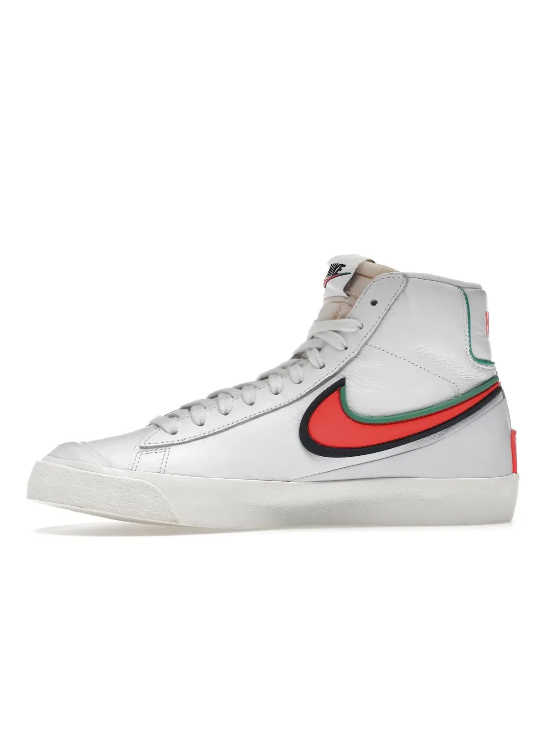 Мужские кроссовки высокие кожаные Nike Blazer Mid Infinite — изображение 3 из 4, белый/яркий-синий
