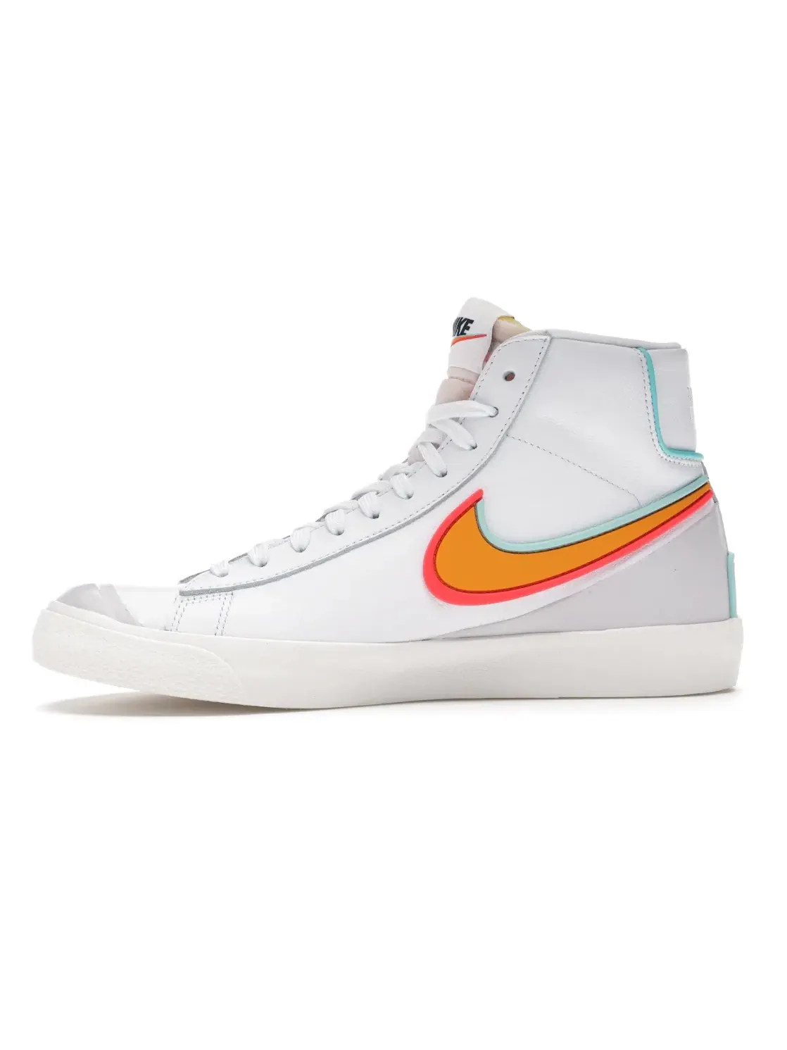 Мужские кроссовки для повседневной носки Nike Blazer Mid Infinite Nike — изображение 3 из 4, белый/-зеленый