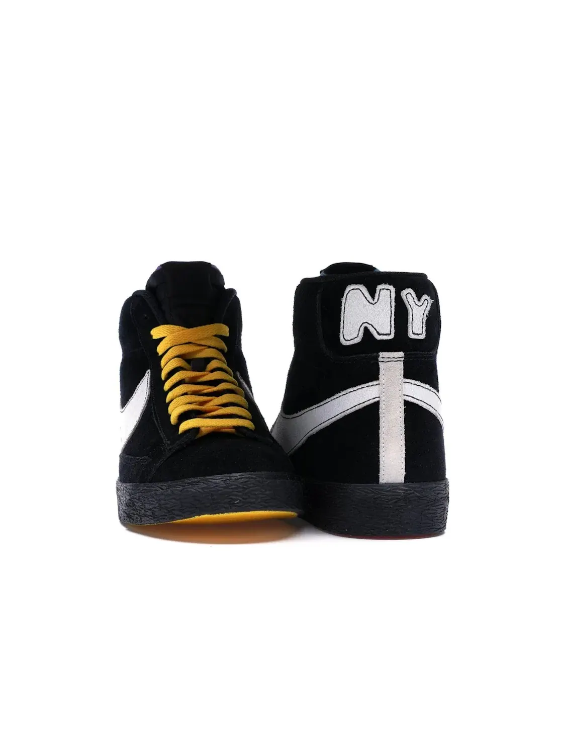 Мужские кроссовки с принтом Nike Blazer Mid Nike — изображение 2 из 4, черный/белый-черный